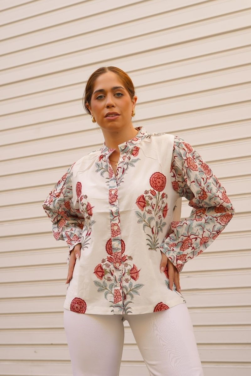 Camisa Estampada Verde - Imagen 2