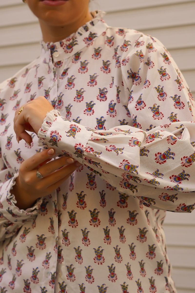 Camisa Estampada Fucsia - Imagen 4