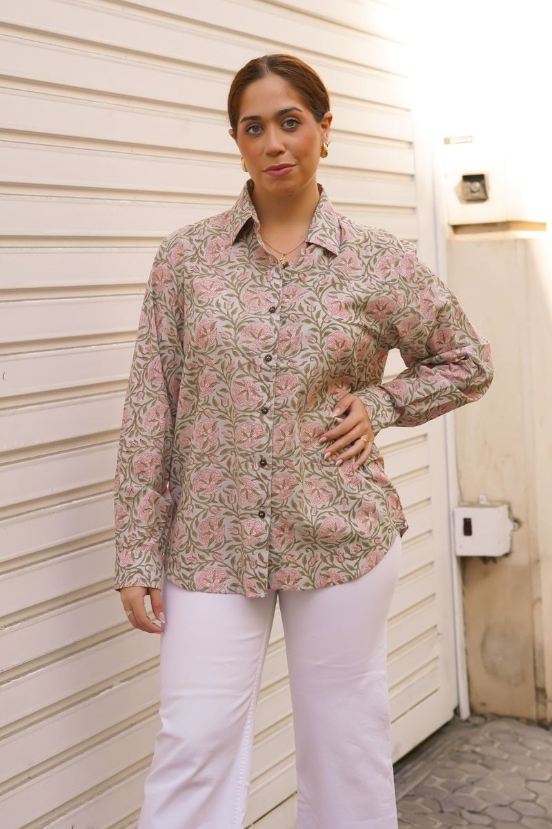 Camisa Estampada Flores