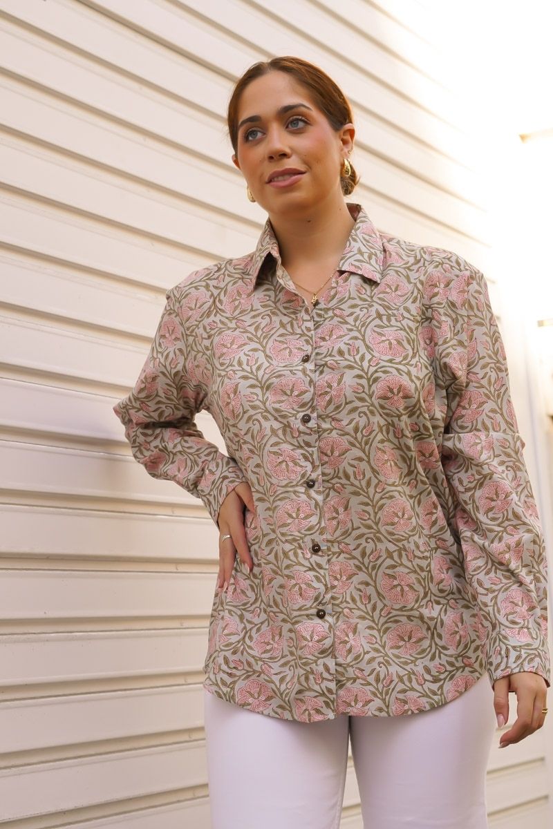 Camisa Estampada Flores - Imagen 2