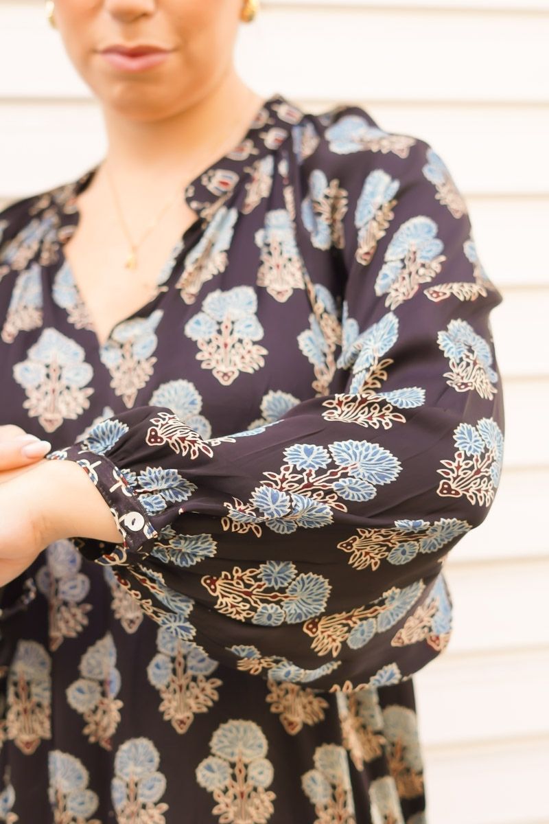 Camisa Estampada Celeste - Imagen 4