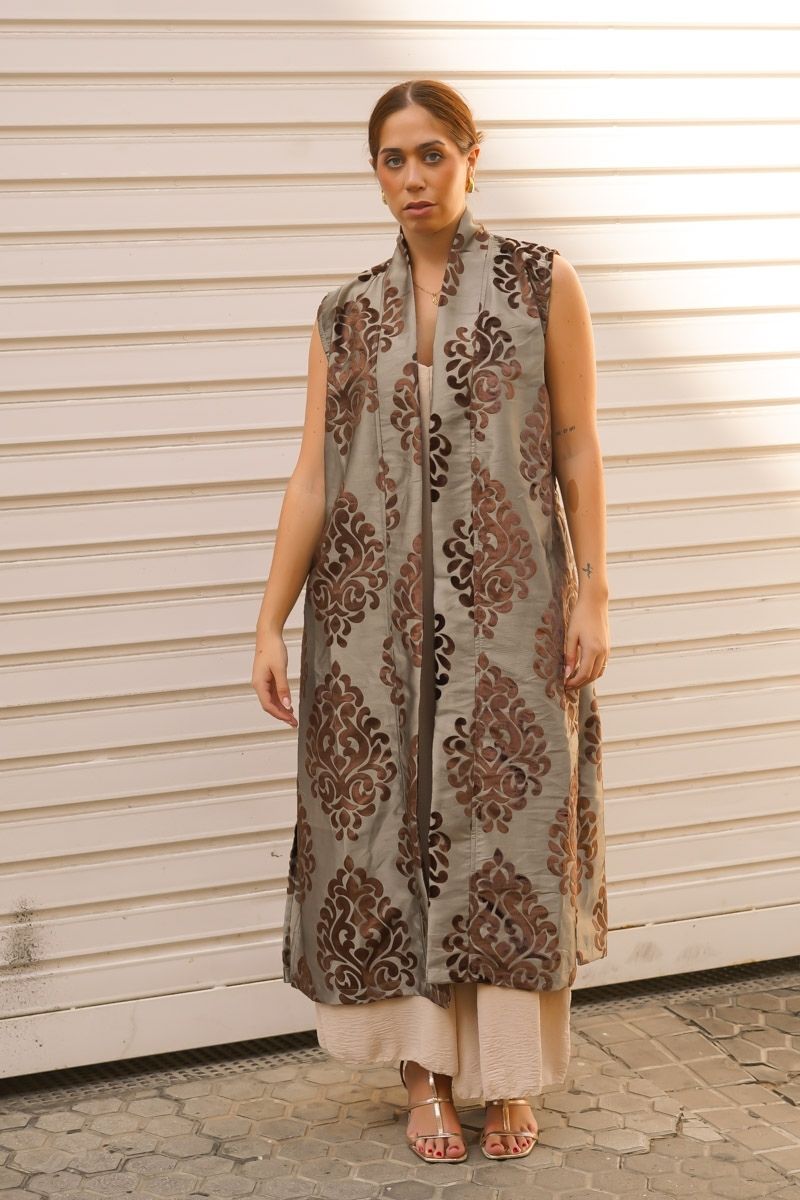 Kimono Estampado Bronce - Imagen 2