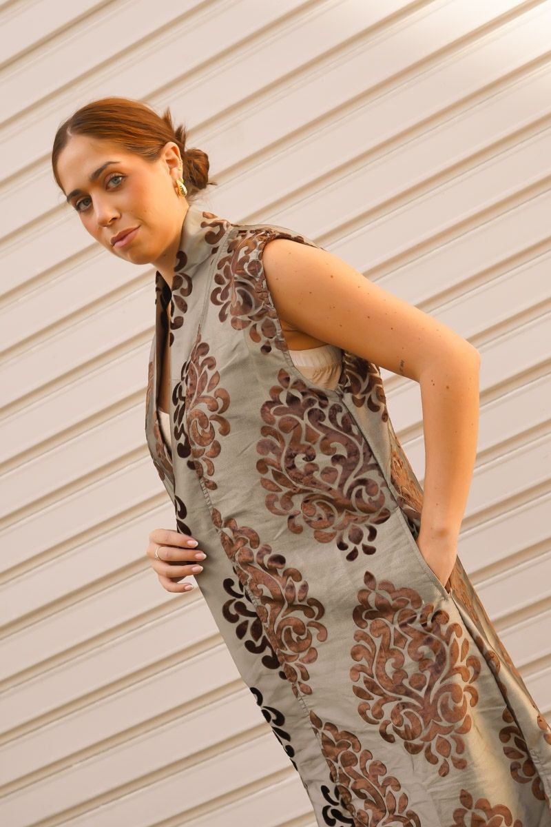 Kimono Estampado Bronce - Imagen 4