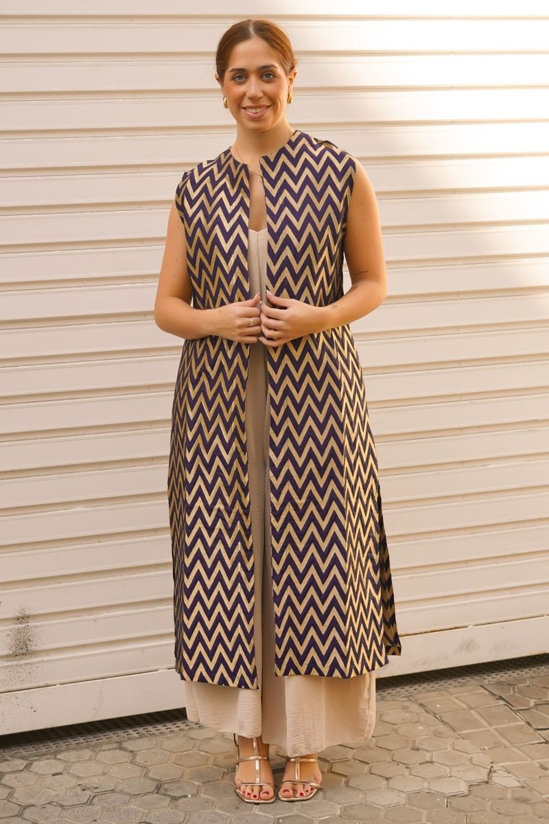 Kimono Estampado Negro