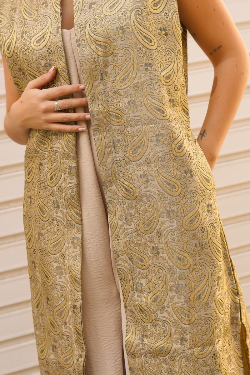 Kimono Estampado Verde - Imagen 4