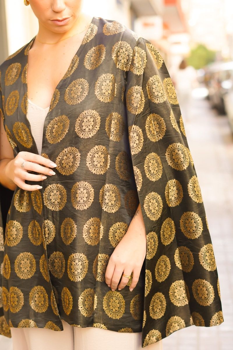 Kimono Corto Negro - Imagen 3