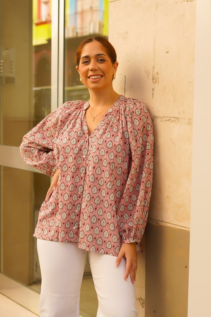 Camisa Estampada Rojo - Imagen 2