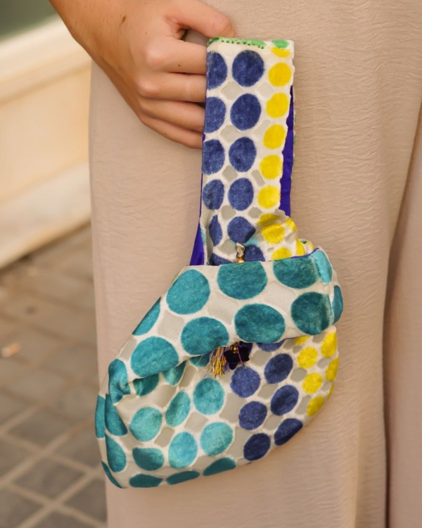 Bolso Tela Lunares Grandes