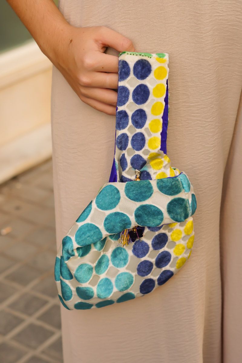 Bolso Tela Lunares Grandes