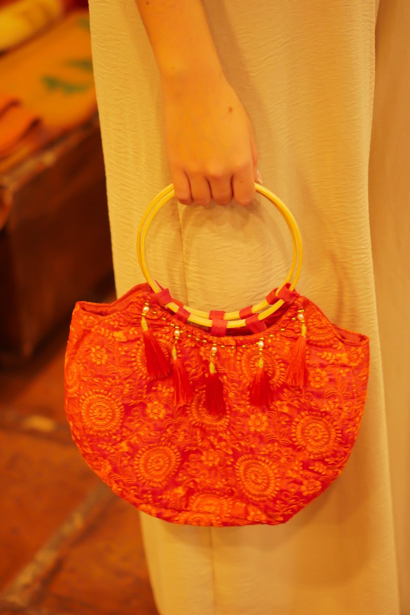 Bolso Rosa Aro Dorado